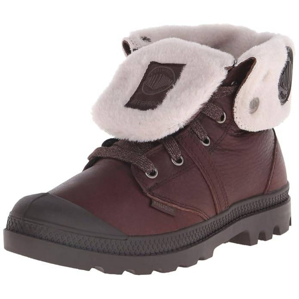 Palladium Women's Pallabrouse Baggy WPS Boot,Chocolate/After Dark 8 Waterproof